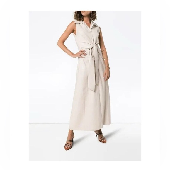 Nanushka Dresses & Skirts - Nanushka Sharma sleeveless maxi dress in natural vegan leather size large NWT